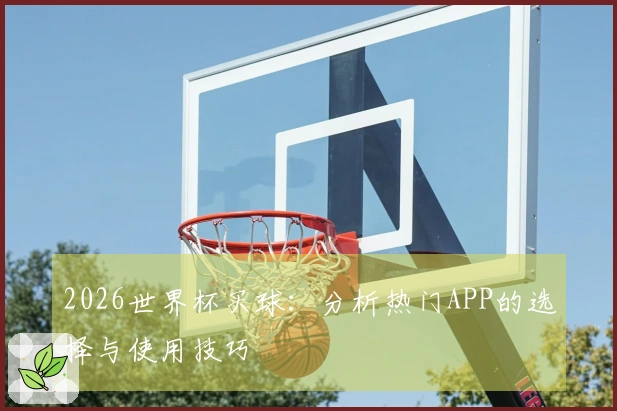 2026世界杯买球：分析热门APP的选择与使用技巧